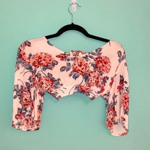 Floral crop top